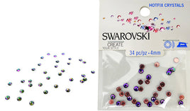 RK5022 Swarovski Hot Fix Crystals - SS16 - Crystal Padparadscha (4mm)
