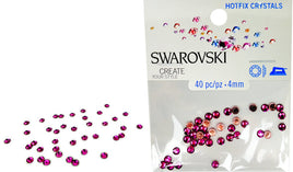 RK5025 Swarovski Hot Fix Crystals - SS16 - Ruby (4mm)