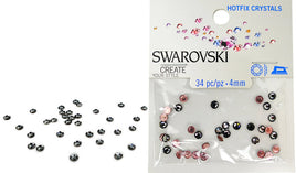 RK5026 Swarovski Hot Fix Crystals - SS16 - Silvernight (4mm)