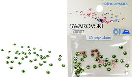 RK5030 Swarovski Hot Fix Crystals - SS16 - Peridot (4mm)