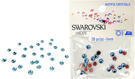 RK5033 Swarovski Hot Fix Crystals - SS20 - Aquamarine (5mm)