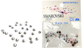 RK5034 Swarovski Hot Fix Crystals - SS20 - Crystal A (5mm)