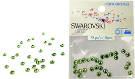 RK5045 Swarovski Hot Fix Crystals - SS20 - Peridot (5mm)