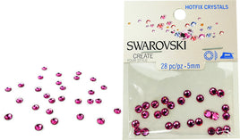RK5046 Swarovski Hot Fix Crystals - SS20 - Rose (5mm)