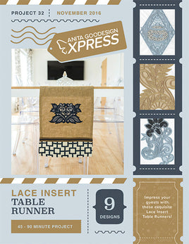 EXPRESS - PROJECT 32 - Lace Insert Table Runner (P)