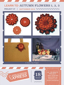 EXPRESS - PROJECT 27 - Learn to- Autumn Flowers 1,2,3