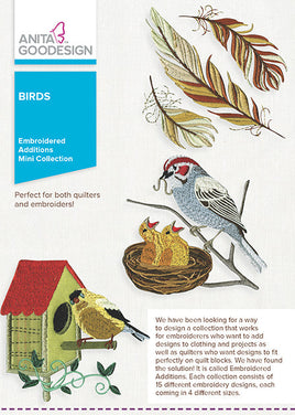 Mini - Birds - Embroidered Additions (P)
