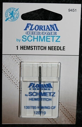9451 - Hemstitch / Wing Needle  Size 120/19 - PK EACH - Floriani Chrome
