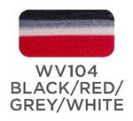 WV104 - Woolly Variegated Thread - Black/Red/Grey/White 500mtr