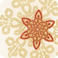 RK16561-223 HOLIDAY - Holiday Flourish - White/Red/Green/Gold (per Metre)