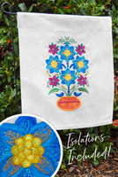 APPLIQUE FLOWER VASE