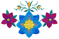 APPLIQUE FLOWER VASE