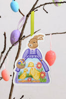 EASTER BUNNY FIGURE ORNAMENTS