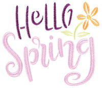 HAND STITCHED HELLO SPRING