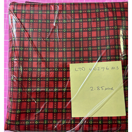 D40276M3 Christmas Tidings - Red with Green Stripes(per Metre)