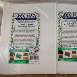 Floriani Stitch N Wash - Sheets 8"x11" Pk20