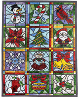 STAINED GLASS CHRISTMAS QUILT