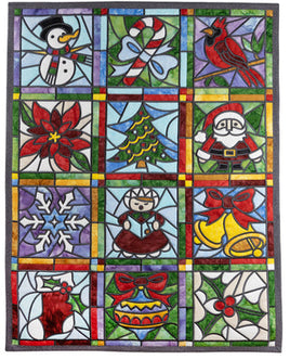 STAINED GLASS CHRISTMAS QUILT