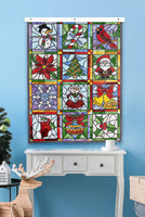 STAINED GLASS CHRISTMAS QUILT