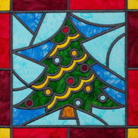 STAINED GLASS CHRISTMAS QUILT