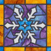 STAINED GLASS CHRISTMAS QUILT