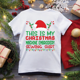 Christmas Machine Embroidery Sewing | T-SHIRT