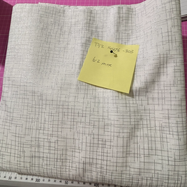 RK14476-303 BLANC  Quilters Linen - White/Grey/Silver