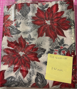 RK16559-186  Holiday Flourish - Red/Silver/Black