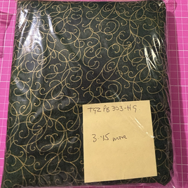 PB303HG - Sparkle Suede Green / Gold