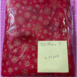 PB304R - Sparkle Suede Red / Gold