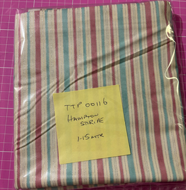 TTP0011-6  Hampton Stripe - Pink/Teal/Ivory