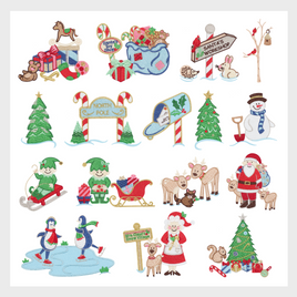 CHRISTMAS TOWN EMBROIDERY