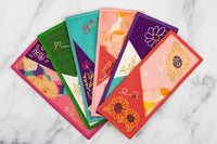 FOLDED FABRIC BOOKMARKS