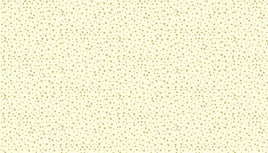 D1503Q Christmas Metallic Cream (per metre)