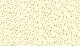 D1504Q Christmas Metallic Cream (per metre)