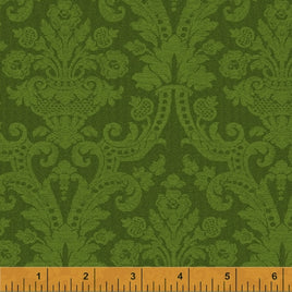 D40275-5 Christmas Tidings - Green (per Metre)