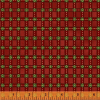 D40276M3 Christmas Tidings - Red with Green Stripes(per Metre)