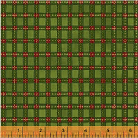 M018-D40276M5 Christmas Tidings - Green with Red Stripes