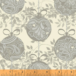 D40301M2 Glisten - Silver Baubles (per Metre)