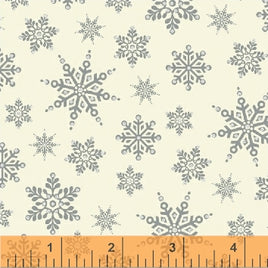 D40302M2 Glisten - Silver Stars (per Metre)