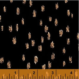 D40382M1 Heavy Metal - Black/Bronze Spots (per Metre)