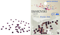 RK5018 Swarovski Hot Fix Crystals - SS16 - Amethyst (4mm)