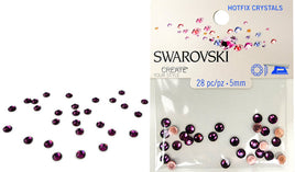 RK5032 Swarovski Hot Fix Crystals - SS20 - Amethyst (5mm)