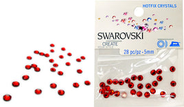 RK5043 Swarovski Hot Fix Crystals - SS20 - Light Siam (5mm)