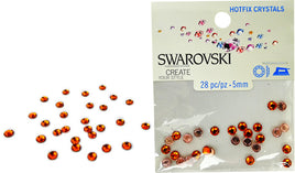 RK5048 Swarovski Hot Fix Crystals - SS20 - Tangerine (5mm)