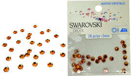 RK5049 Swarovski Hot Fix Crystals - SS20 - Topaz (5mm)