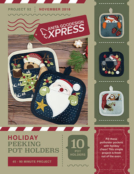 EXPRESS -  PROJECT 92 - Holiday Peeking Pot Holders