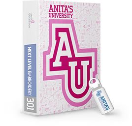 Anita University - 301 Next Level Embroidery Curriculum & Designs (P)
