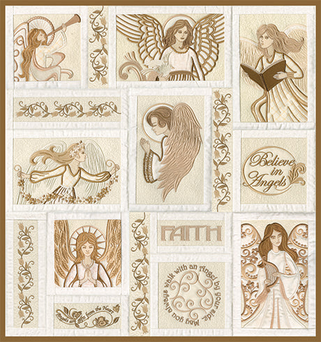 Mini - Angels (P)| EARLYMAYEMBROIDERY