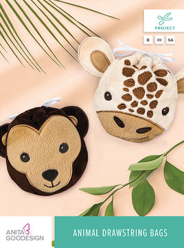 Project - Animal Drawstring Bags